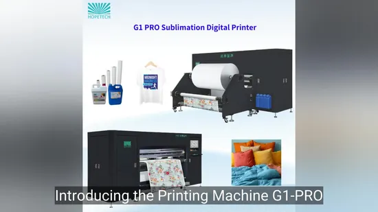 Digital Sublimation Textile Printer with 12 Kyocera Printing Heads