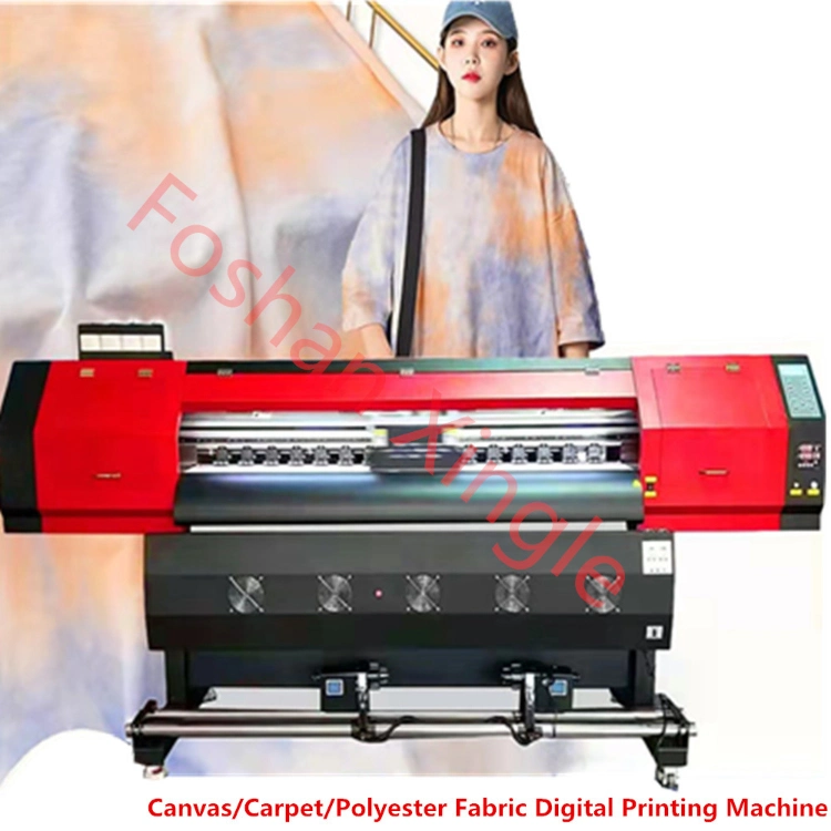 High Speed Canvas Leather Fabric Transfer Printer Inkjet Large Sublimation Flex T Shirt Digital Printing Machine Wide Format Printer