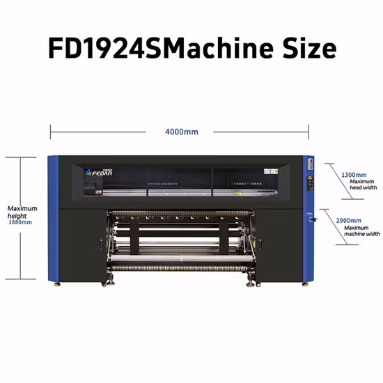 Сублимационный принтер 1,9 м и3200 Головной сублимационный принтер для печати футболок