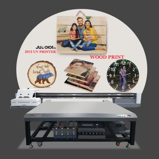 Jucolor 2513 8*4 FT планшетный УФ-принтер для печати на металле, стекле и дереве