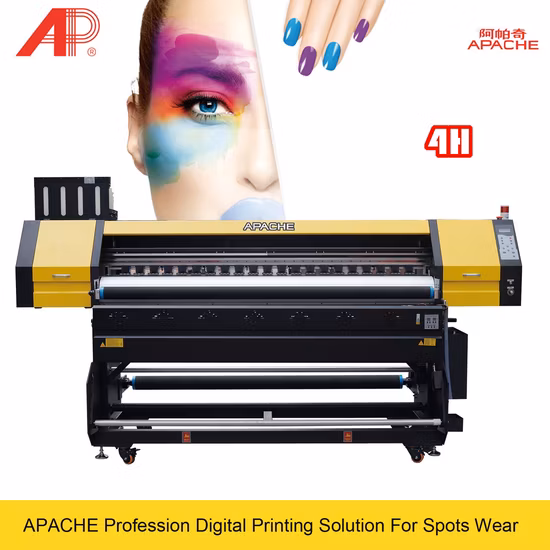 Высокоскоростной трансферный бумажный принтер Apache с возможностью прямой печати на текстильном принтере Сублимационный принтер для ткани