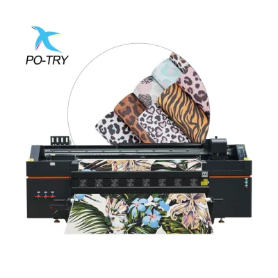 Высокопроизводительный принтер для одежды цифровой футболки с прямой печатью PU 1,9 м