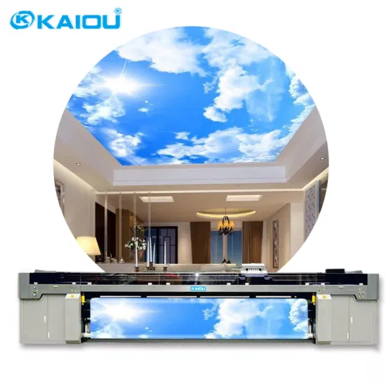 Kaiou 5000UR New Deign 130 кв.м./ч. 5м. Широкоформатный светодиодный УФ-принтер в рулонах для рекламных баннеров