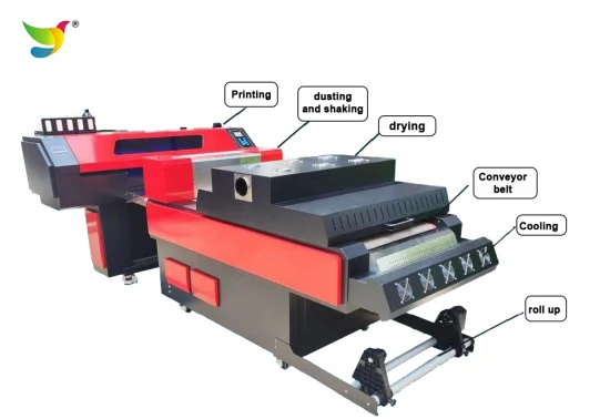 Печать на одежде 60см Dtf Принтер Shake Powder Machine XP600/I3200 Печатающая головка